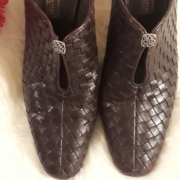 HP ×2 🎉PRICE  DROP BEAUTIFUL BRIGHTON TYNAN MULES - Picture 3 of 8